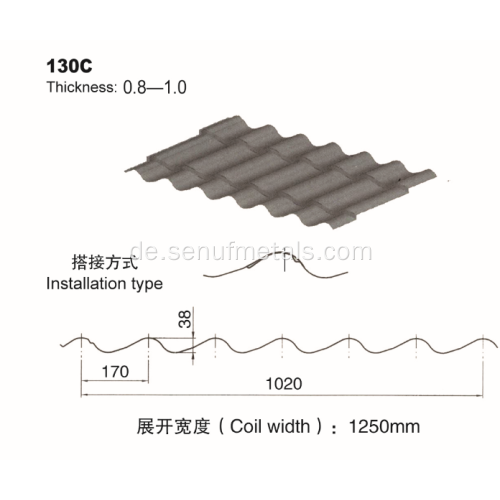 Rollformmaschine für glasierte Dachziegel